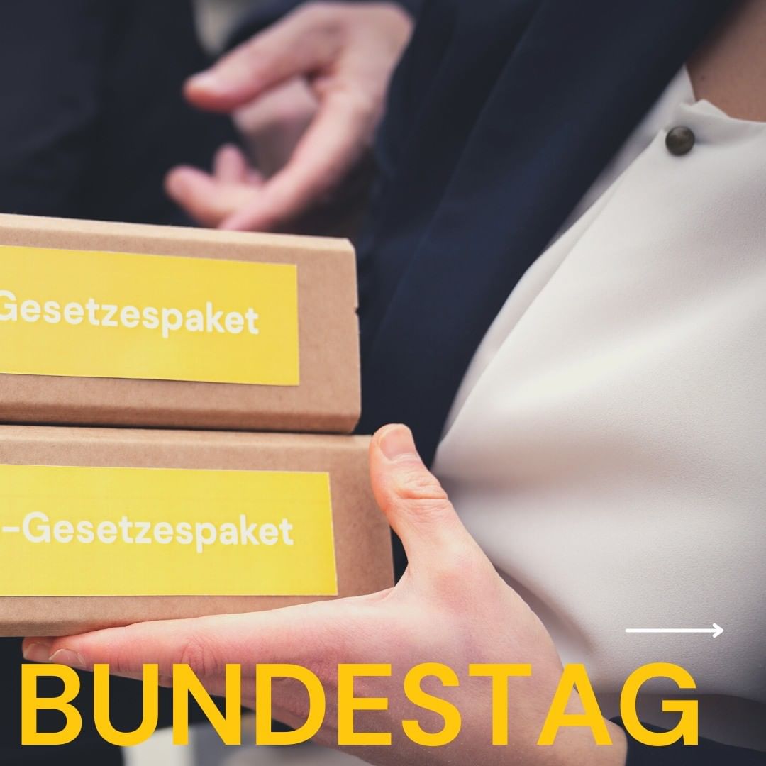 Das 1,5° Gesetzespaket wurde von GermanZero an den Bundestag übergeben.